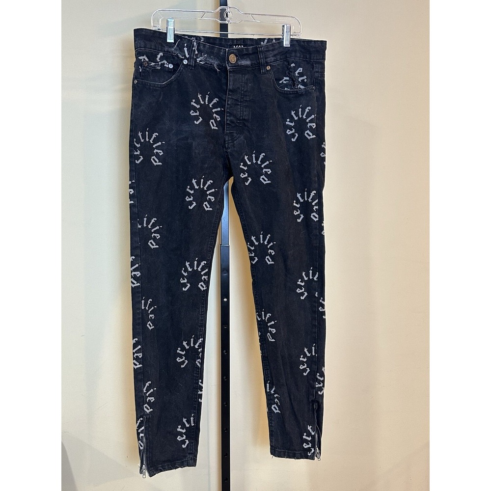 Lil Durk Collection Skinny Blk Jeans Size 34